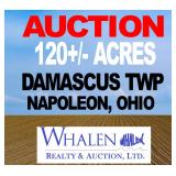 120+/- ACRES REAL ESTATE AUCTION- NAPOLEON