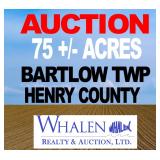 75+/- ACRES REAL ESTATE AUCTION- HENRY CO