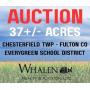 37 +/- ACRES REAL ESTATE AUCTION - CHESTERFIELD TWP