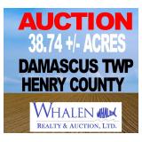 38.74+/- ACRES-REAL ESTATE FARMLAND AUCTION