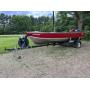 1979 Lund 18ft aluminum fishing boat 40hp