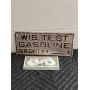 Vintage embossed aluminum visible gas pump