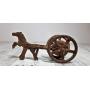 Antique Cast Iron  Toy Horse and  Carriage (Bell)
