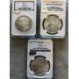 3 Morgan Silver Dollars 1880s, 1884o, 1896