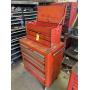 Rolling 2 piece tool box snap on top