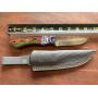 Handmade Damascus Steel Knife w/ Custom Handle