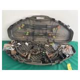 Hoyt XT200 Bow, Hard Case, Arrows, Accessories