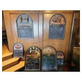 6 Wooden Wall Mount Chaulkboard Menu Dispalys