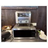 Microwave and Commercial Toaster