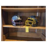 Vintage Local Football Helmets with Metal Gridiron