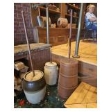 3 Vintage Butter Churns
