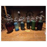 13 Vintage Soda Water Bottles