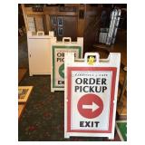 Three Signicade Deluxe A-Frame Outdoor Signs