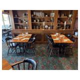 Two Rectangular Tables With Chairs