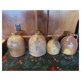 4 Various Sized Crock Jugs