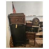 Record Player, Cabinet, Radio, & Speaker