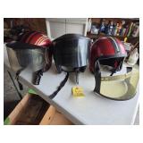 2 -1966 Motorcycle Helmets, 1 Other Helmet