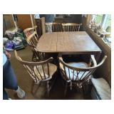 Kitchen Drop Leaf Table and 6 Chairs