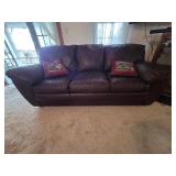 Klaussner Couch, 2 End Tables and 2 Lamps