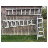 3 Aluminum Ladders, Hand Tools