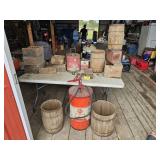 Wooden Boxs & Can Advertisment Lot