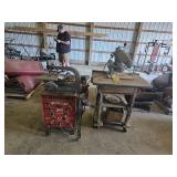 Dewalt Radial Arm Saw, Fornney Welder, Scroll Saw