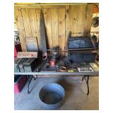 Collectables. Ammo Cans, Saws, Lantern