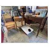 Singer Sewing Machine, Night Stand and and Chair