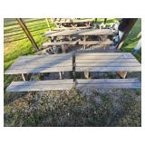 2 - 6Ft Wooden Picnic Tables