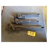 3 Ridgid Pipe Wrenches