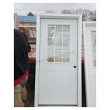 36 in. Left Hand Inswing 9 Lite Door