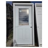 36 in. 1/2 Glass Left Hand Inswing Door