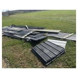 Estimated 650 + L.F. Mixed Damaged Metal Roofing
