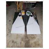 Cornhole Boards w/ Bean Bags and Horseshoes