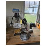 Table Top Drill Press &  Craftsman Miter Saw