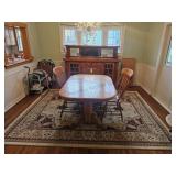 Oak Dining Table & Buffet