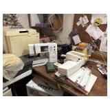 Sewing and Singer Ultralock Machines