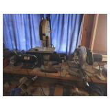 Miter Saw, Band Saw and Bench Grinder