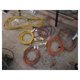 6 Extension Cords and 2 Multi Outlet Cords