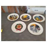Vintage Great Fires of the Past Plates