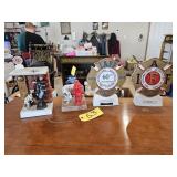 4 Firefighter Whiskey Decanters