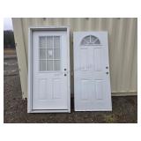 Exterior 9-Lite 36 Inch Door + Extra Door