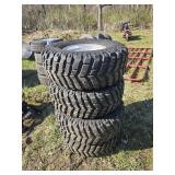 4 - 33x12.50R15 mounted on Jeep Rims