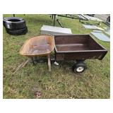 Lawn Cart and Wheelbarrow