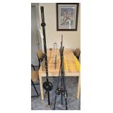 Wille Planer Board Mast, Rods and Reels