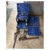 Kobalt Tool Set, Crescent Wrenches, Pipe Wrench