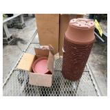 8in Diameter Panterra Bowl Planters and Saucers