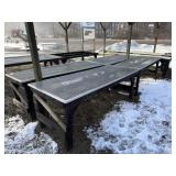 5 Green House Aluminum Grate Tables