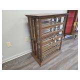 Antique A. N. Russell & Sons Oak Ribbon Cabinet