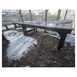 4 Greenhouse Tables with Aluminum Grates